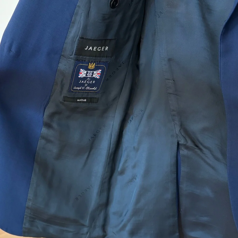 Jaeger “Mayfair” Men's Dark Blue Navy Blazer